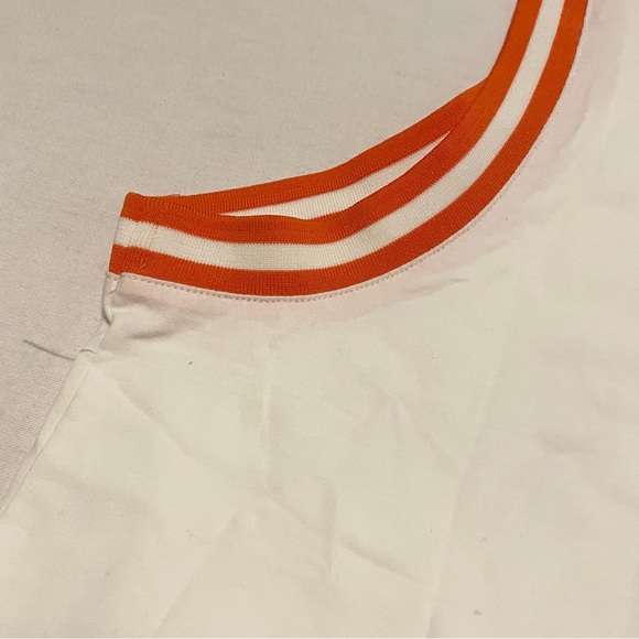 HUNTER for Target Contrast Trim White Orange Tank Top Shirt Women's Size XL - Picture 15 of 16